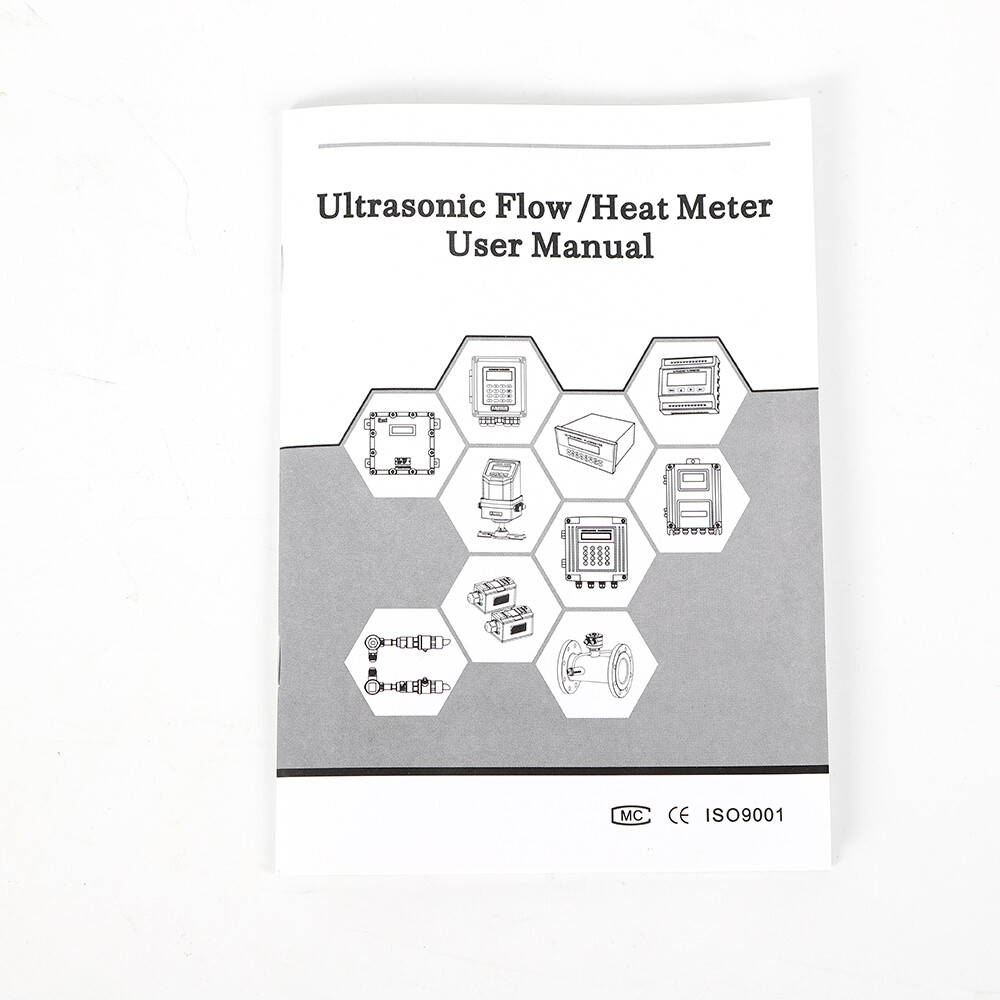 Ultrasonic Flow Meter Flowmeter Liquid Flow Meter IP67 with Clamp-on Transducers