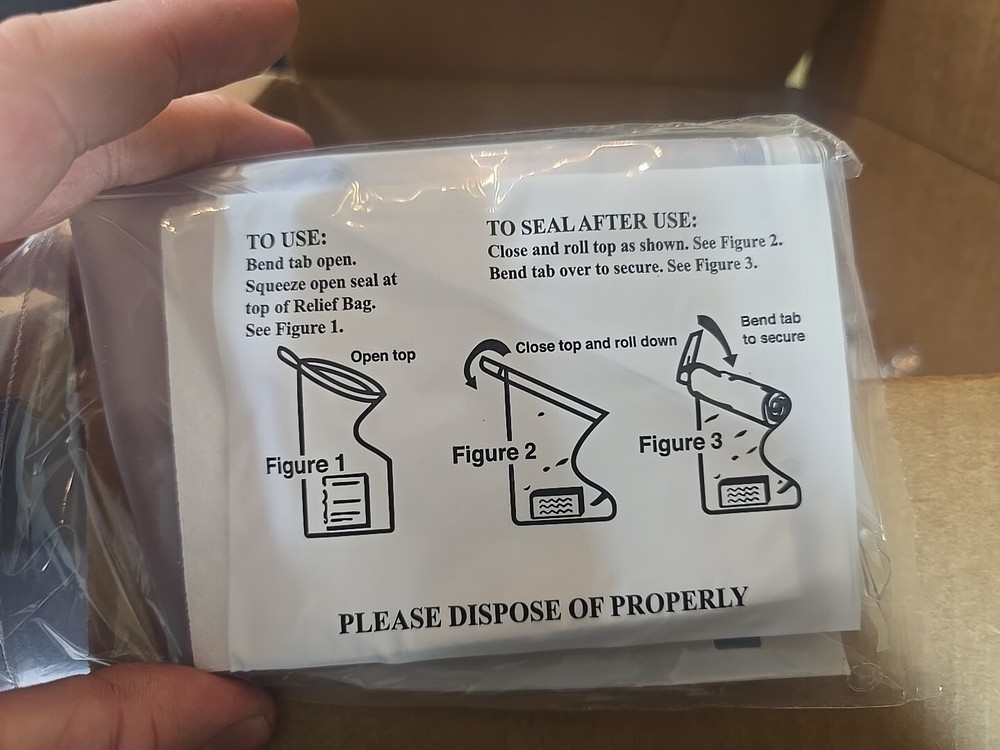 Case Of 100 Pilot Relief Bag with Sponge AbilityOne Alpha Pointe
