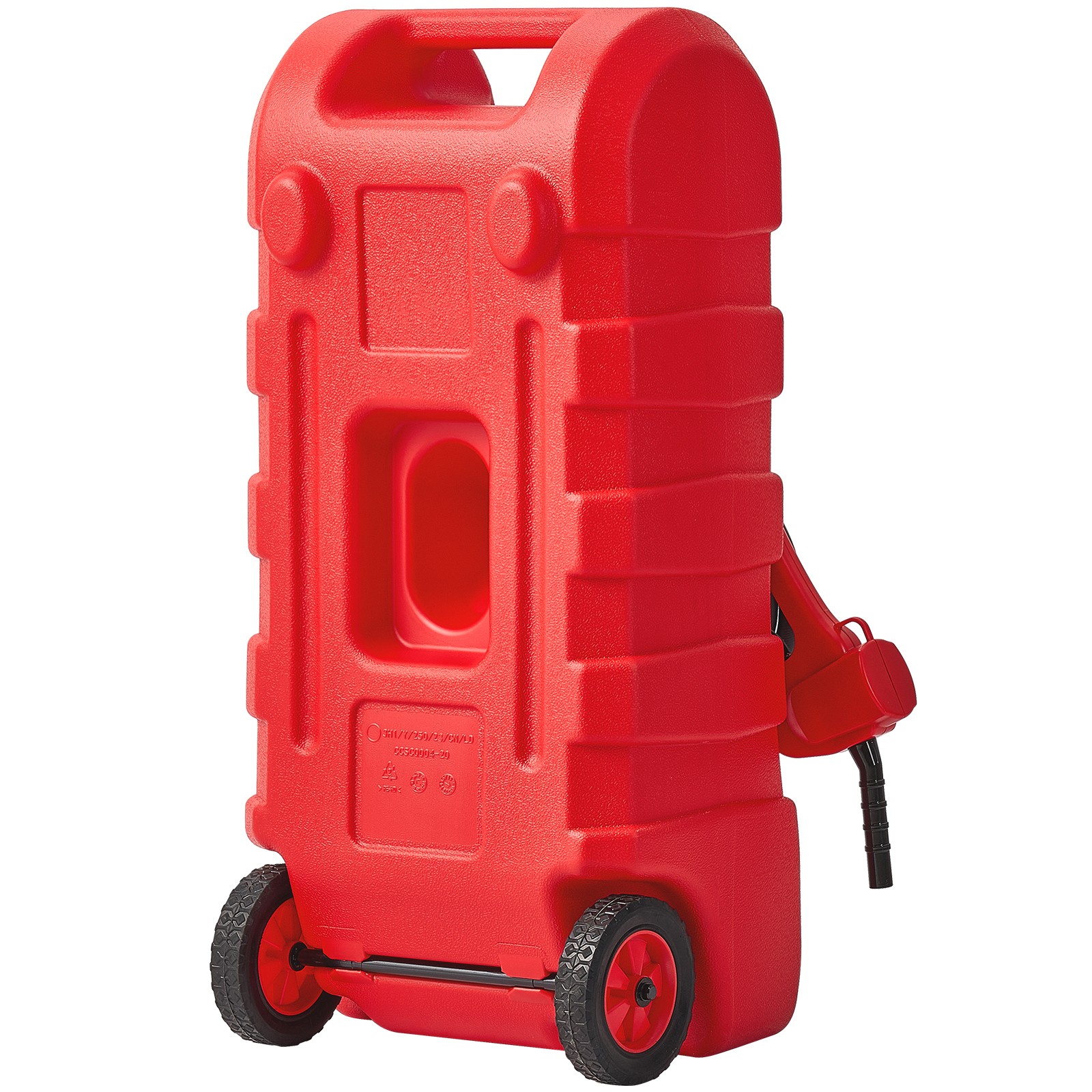 VEVOR Fuel Caddy 15 Gallon Portable Fuel Tank with Gravity & Hand Pump Modes