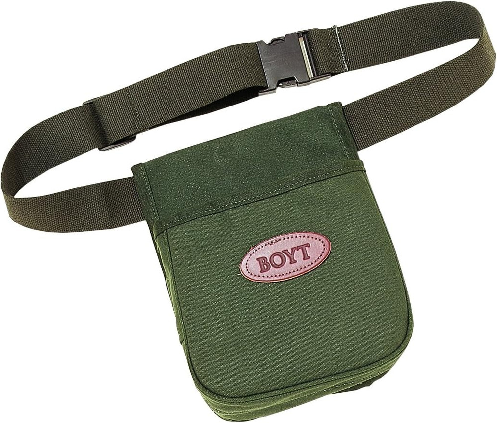 Canvas Twin Compartment Shell Pouch (OD Green)