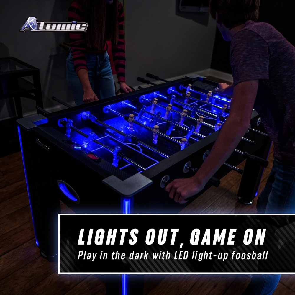 Atomic Foosball Table Azure LED Table