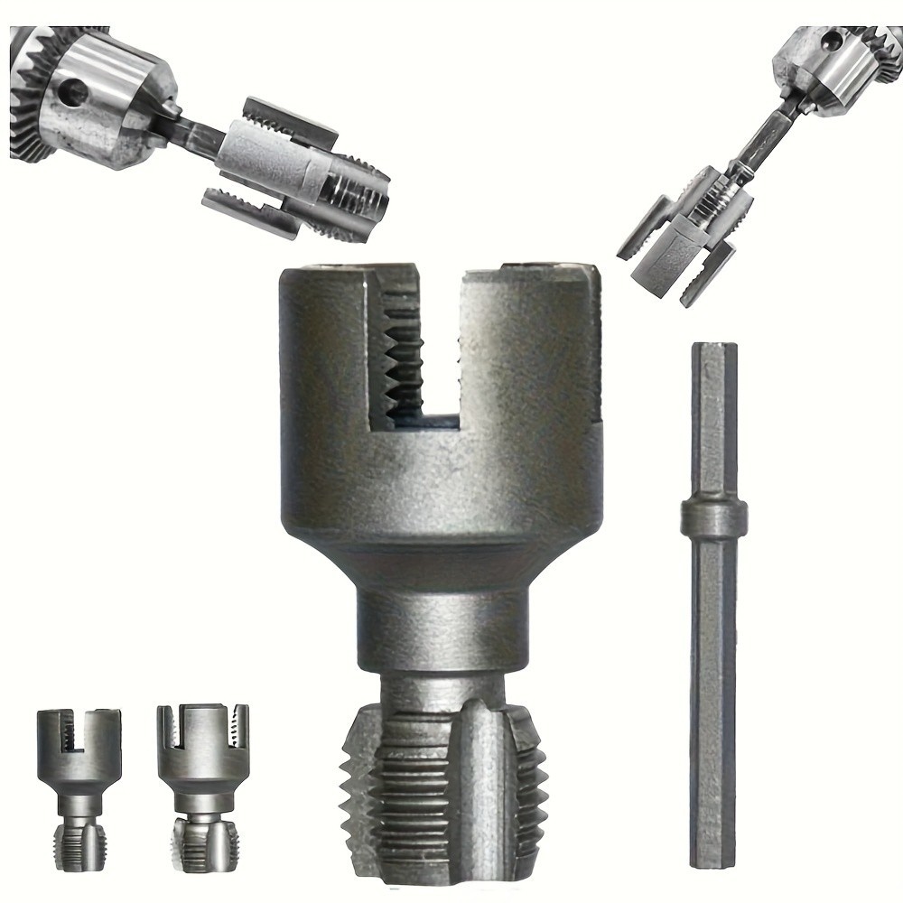 Integrated Internal & External Pipe Threader, PVC Kit 1/2" & 3/4"