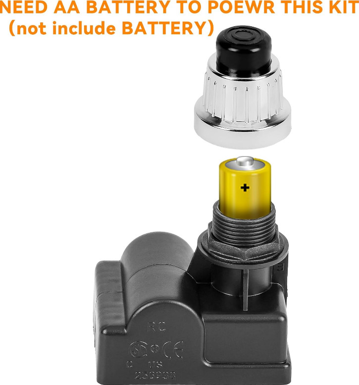 BBQ Grill 5 Outlet Push Button AA Battery Igniter Ignitor Spark Generator e