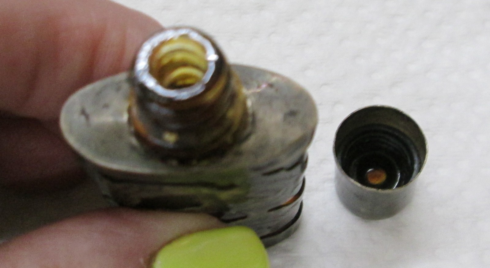 Perfume Bottle Wrapped in Sterling LHM Hecho En Mexico 0.925 Sterling 2 1/4"