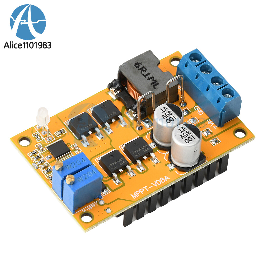 DC8-28V 5A 100W MPPT Solar Charging Panel Regulator Controller 9V 12V 24V Switch