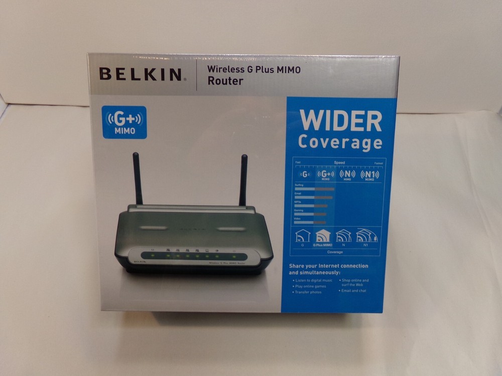 Belkin Wireless G Plus MIMO Router - NEW SEALED