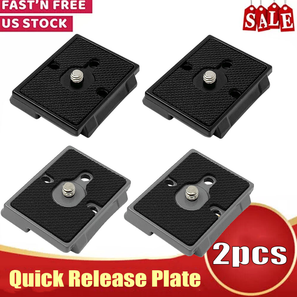 2Pack Quick Release QR Plate For Manfrotto Compatible 200PL-14 Camera Tripod