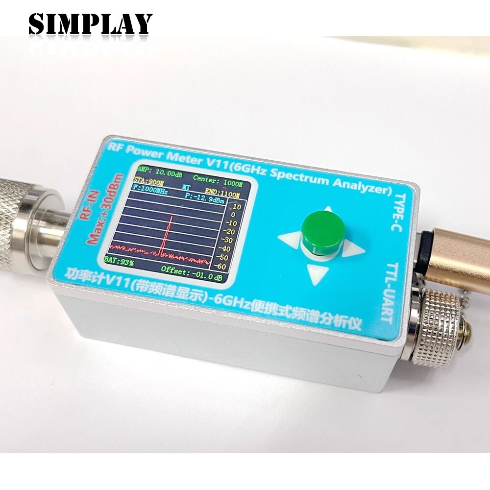 2-in-1 N-type RF Power Meter V11 & 6GHz Spectrum Analyzer for EMC Testing