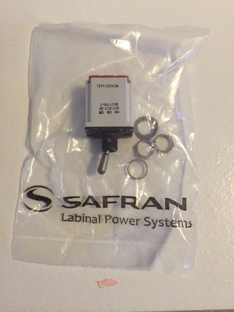 SAFRAN LABINAL TOGGLE SWITCH 8571K17-20 MS27785-1