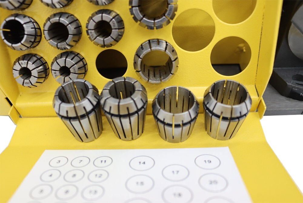 Enhanced Drill Bits Sharpener 3-20mm End Mill Sharpener 18 Collets 120W Powered