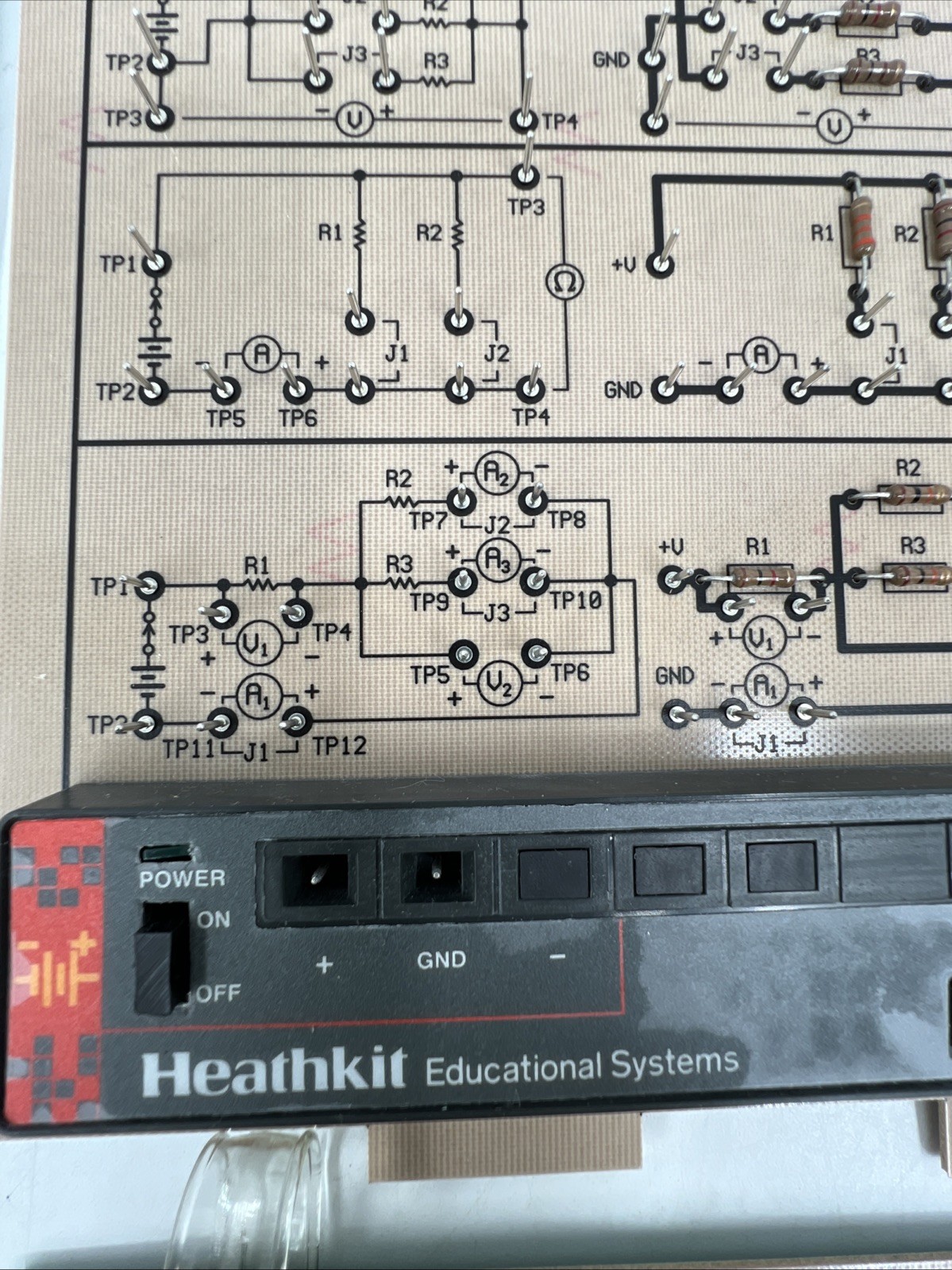 Heathkit Educational Systems ETB 6101 DC Electronics 5 Circuit boards with Case
