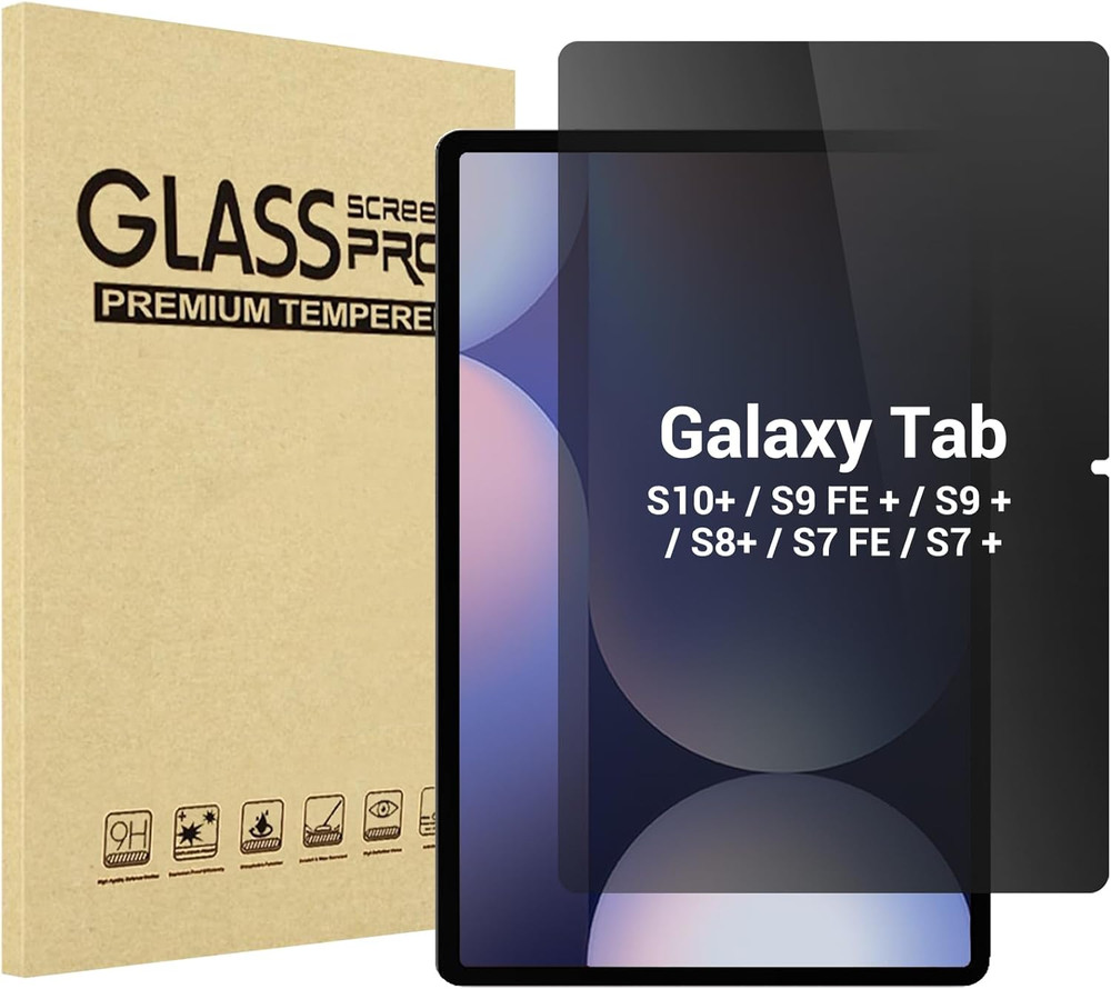 Privacy Screen Protector for Galaxy Tab S10 Plus/S9 FE Plus/ S9 Plus/ S8 Plus/ S