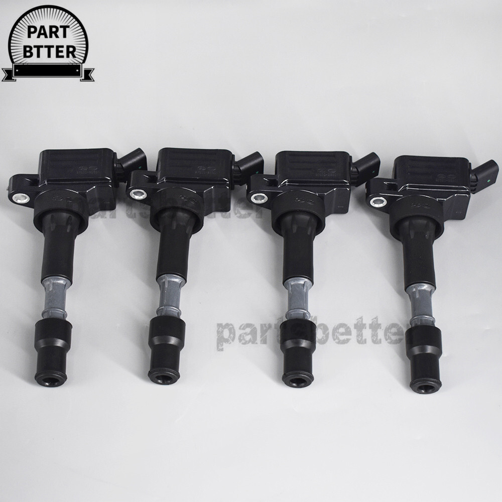 4X OEM UF816 Ignition Coil + NGK Spark Plug for 17-22 Kia Hyundai Elantra Sonata
