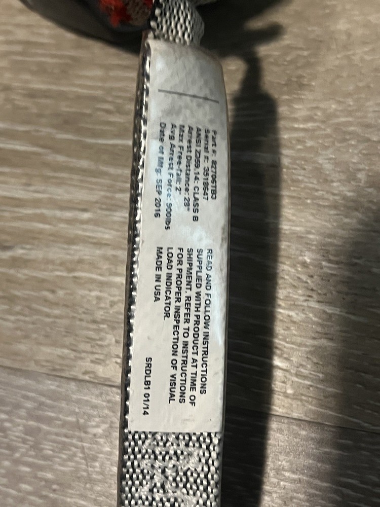 FALLTECH DuraTech 82706TB3 Self-Retracting Lifeline,Blue