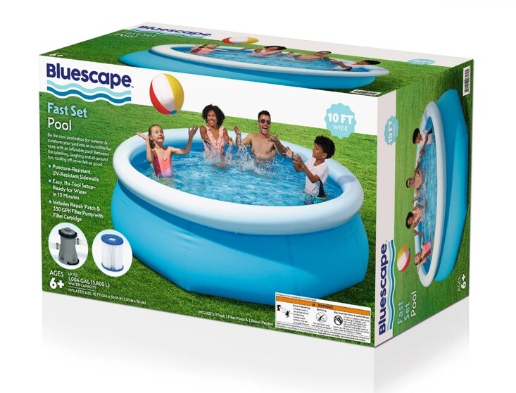 Bluescape  Fast Set Pool 10 Ft Round