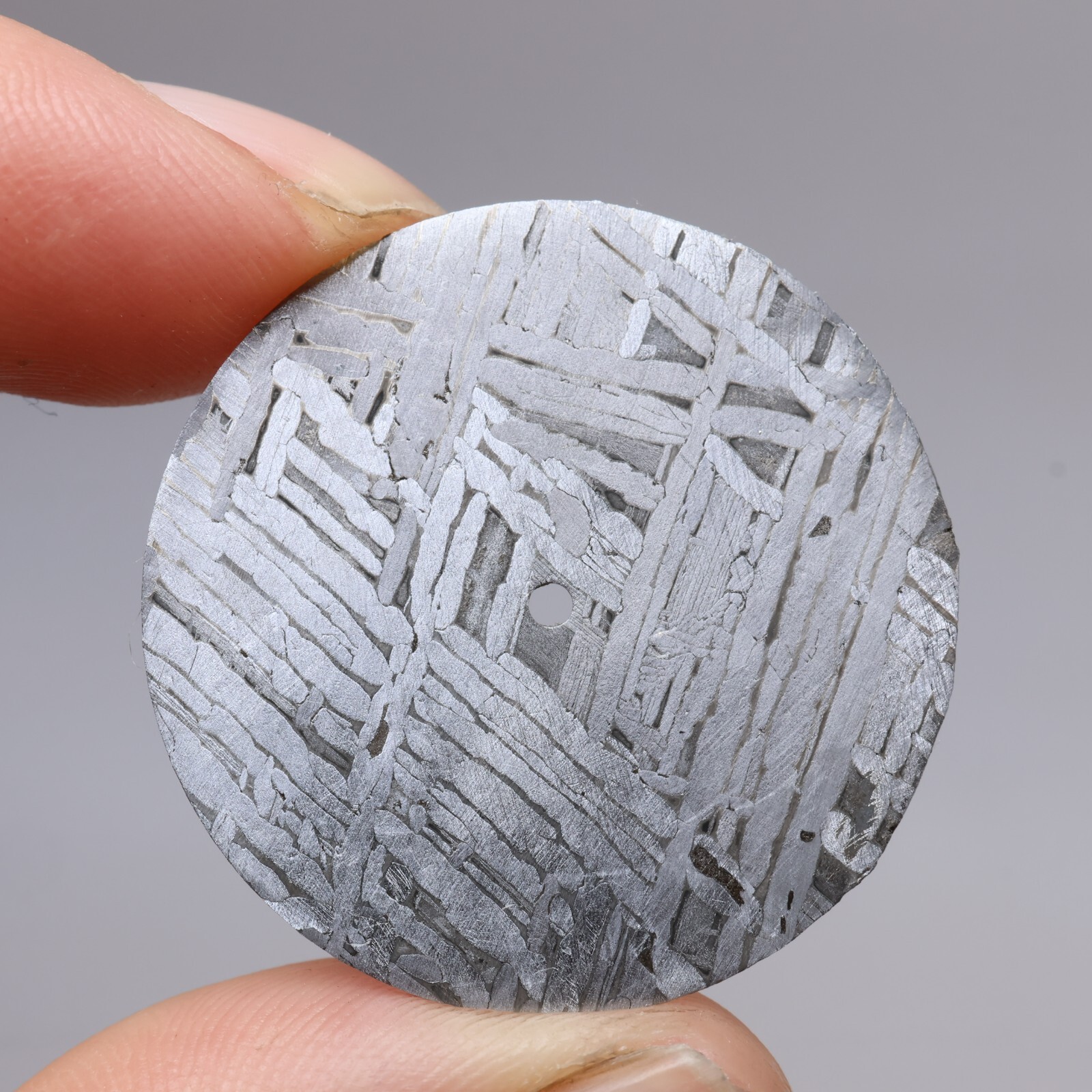 Meteorite Dial,Diameter 28.5MM, Natural Meteorite Circular slice