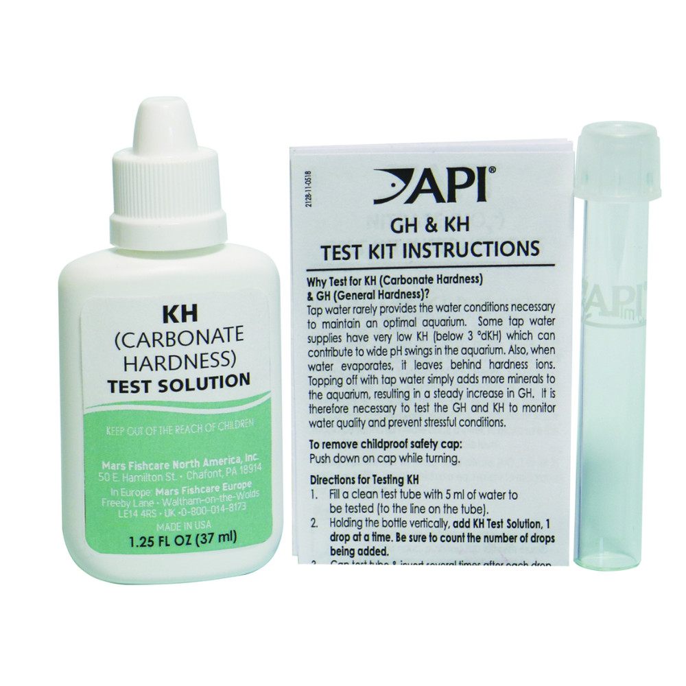 API Carbonate Hardness Test Kit FW/SW monitors KH, prevents pH problems
