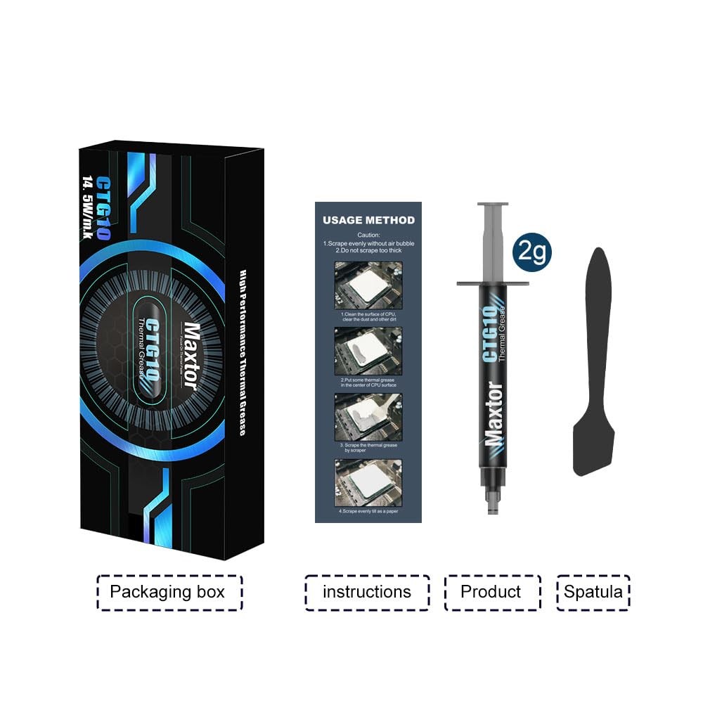 CTG10 Thermal Compound Paste Heat Sink for IC/Processor/CPU/GPU/All Coolers, ...