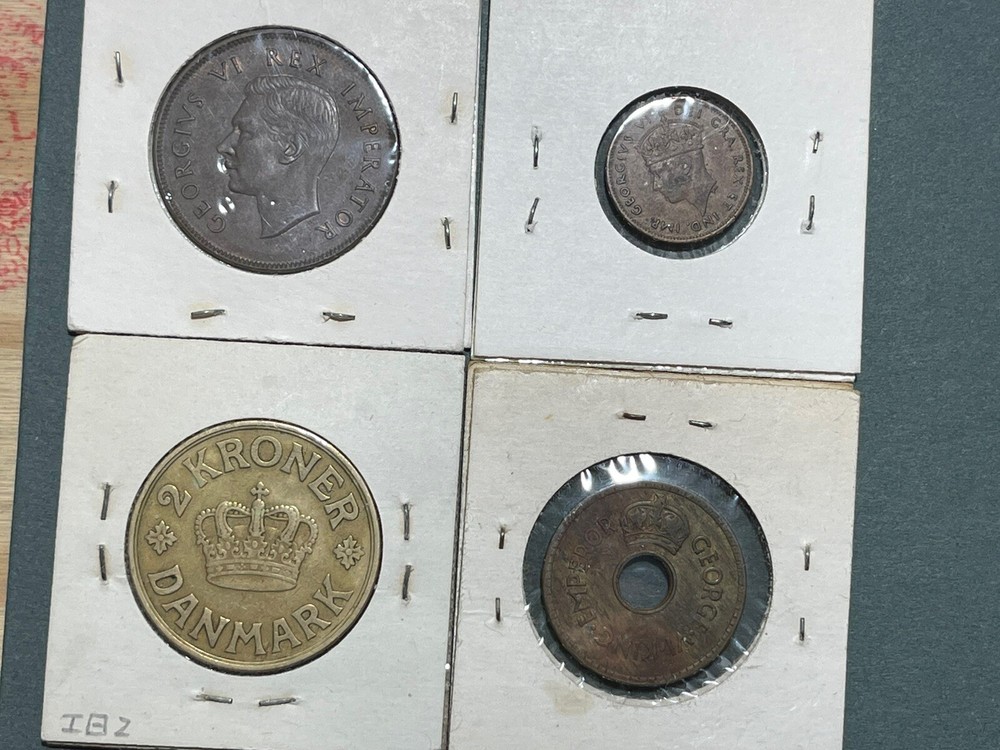 Assorted 4 World Foreign Coins Lot Great Condition High Value