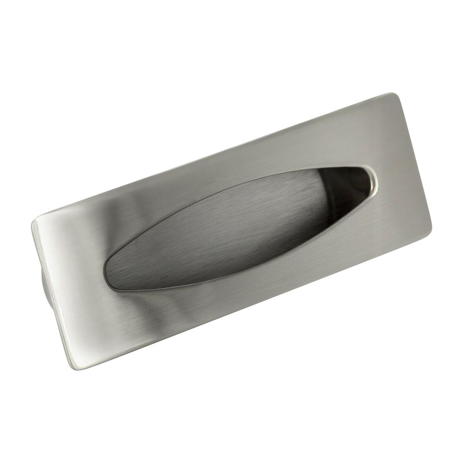 2 Pack Urban Recessed 3" Brushed Nickel Kitchen Cabinet Door Drawer Pull Handle