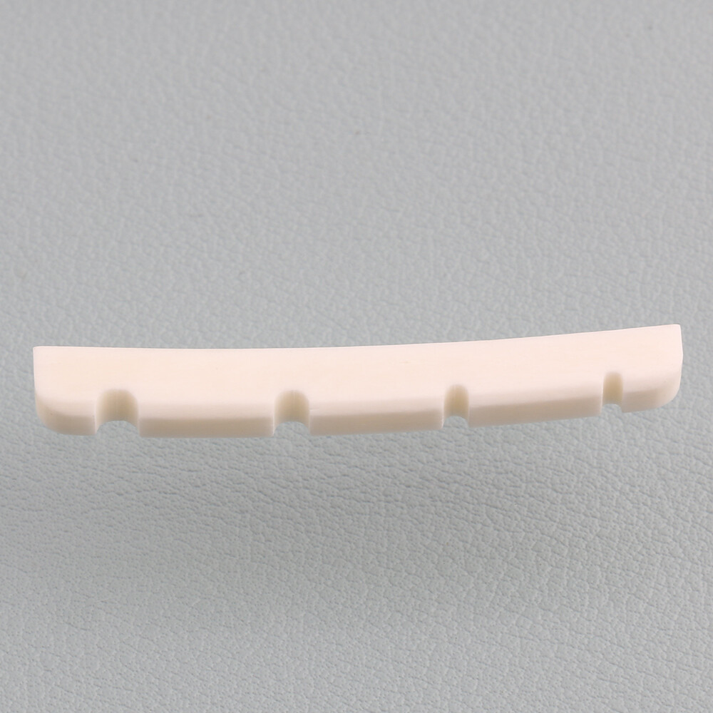 2PCS 4 String Bone Electric Bass Slotted Nut 42mm Curved Bottom