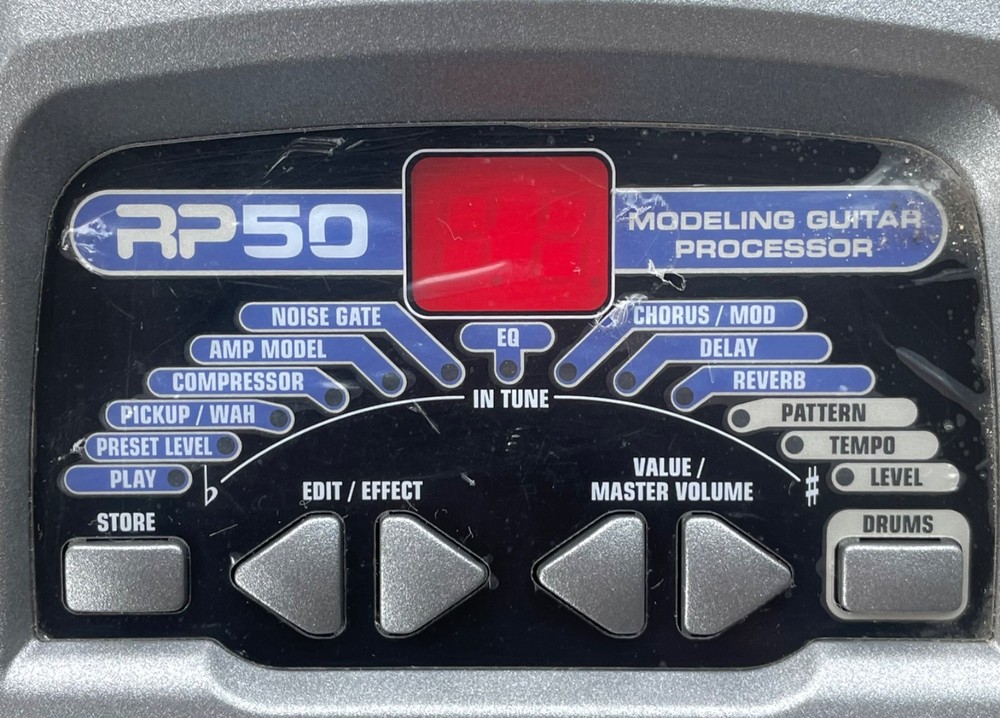 DigiTech RP50V Multi-Effect Modeling Guitar Processor No Power Supply - Tested