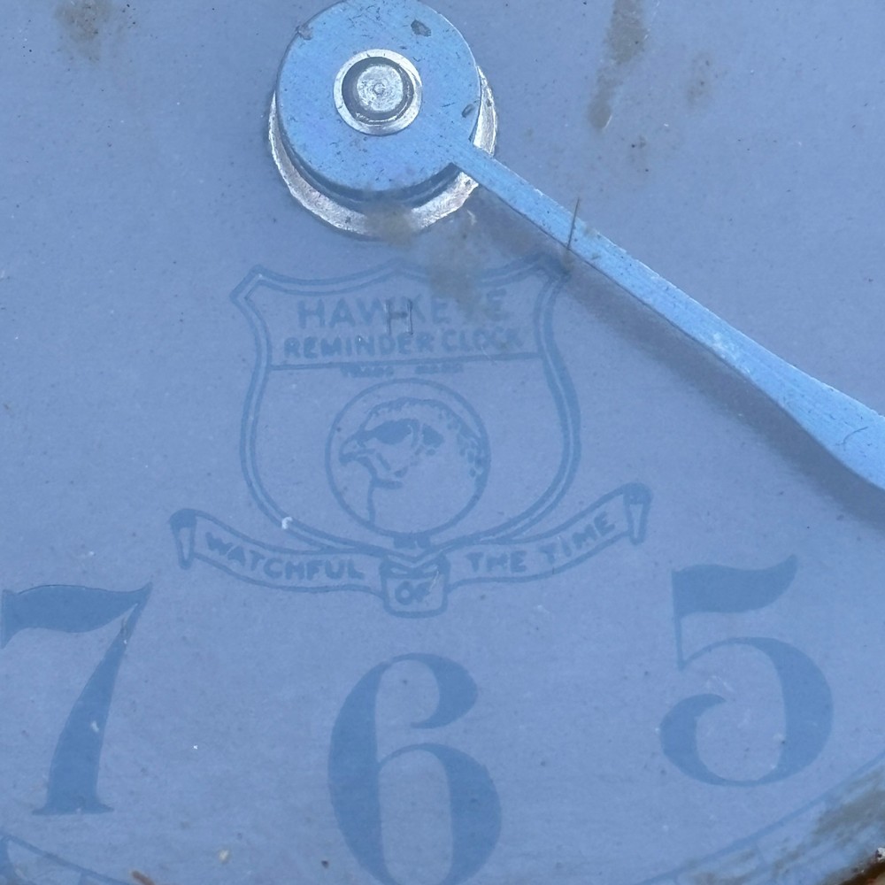 Hawkeye Clock Co. Reminder Clock Mechanical Wind Up Works