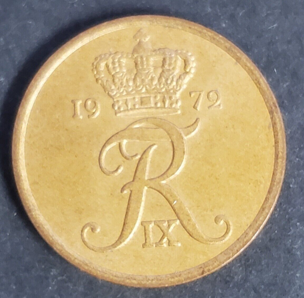 Denmark, nice 1972 5 ore coin