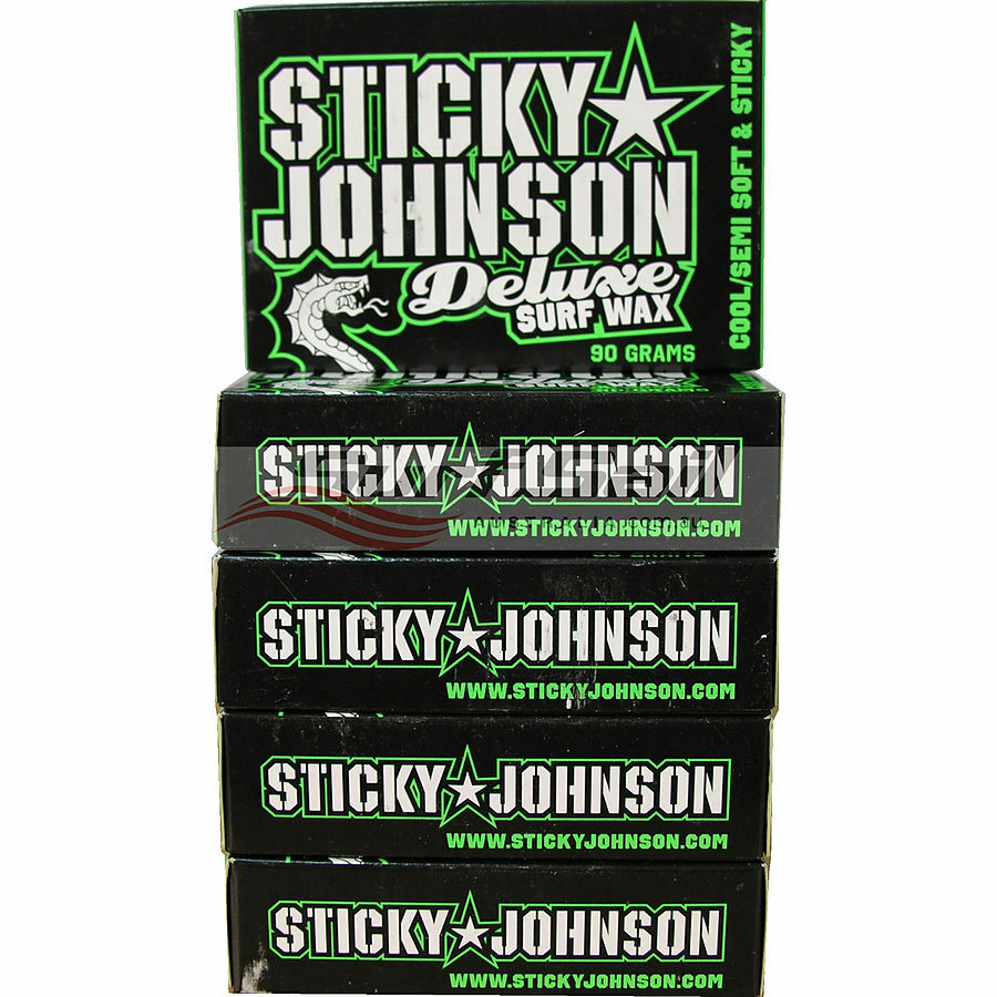 Sticky Johnson Deluxe Cool Surf Wax 5 Pack