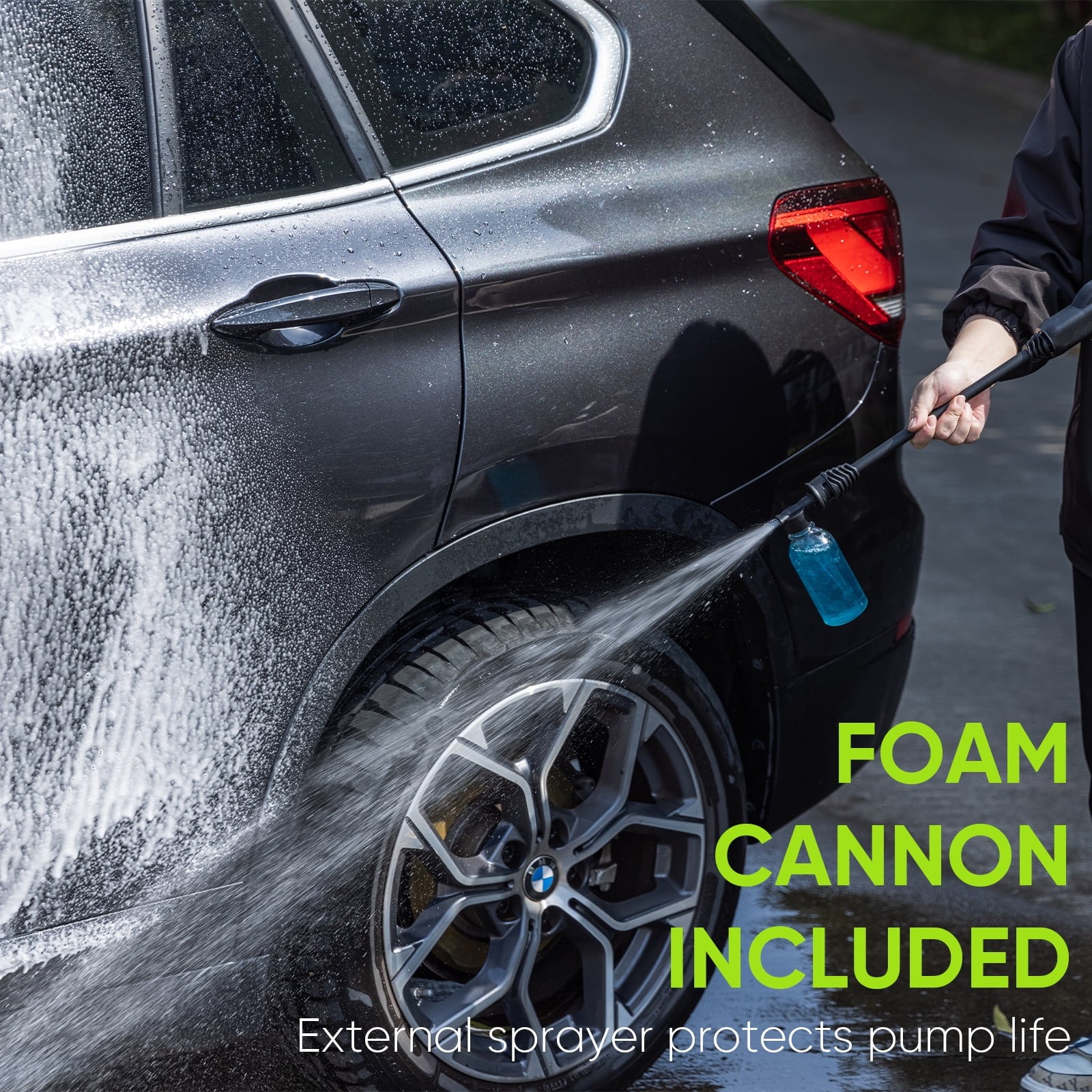 Steelite 5000 PSI Electric High Pressure Washer 2.5 GPM Portable Power Washer