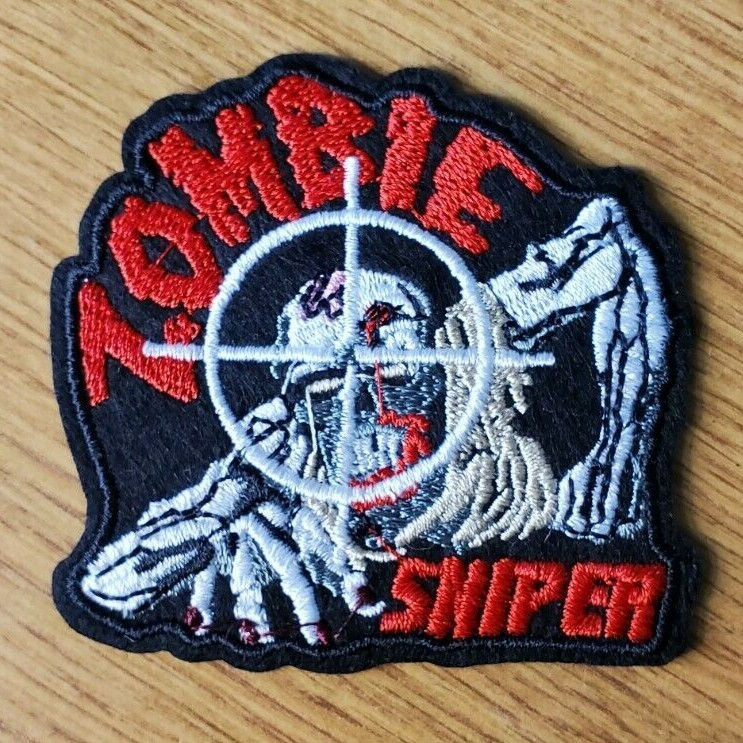 Zombie Sniper Target Patch 2 3/4 inches