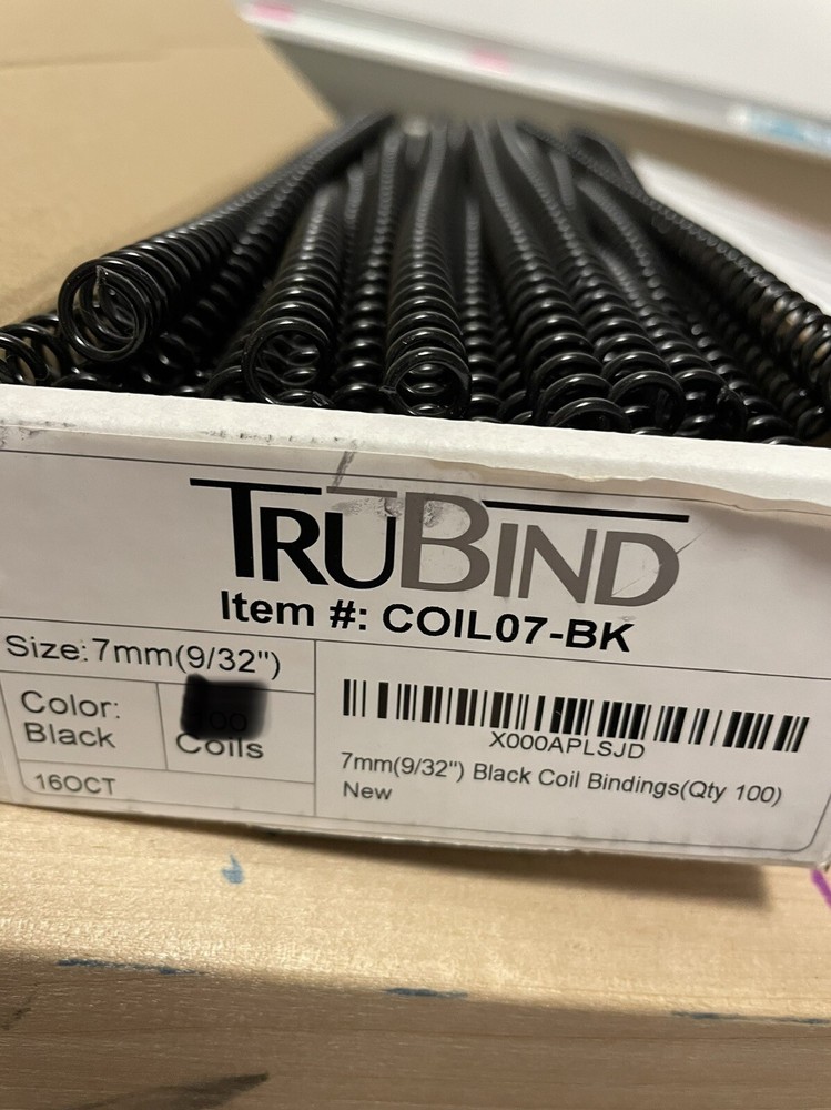 7mm binding coils trubind 4:1 Quantity 25