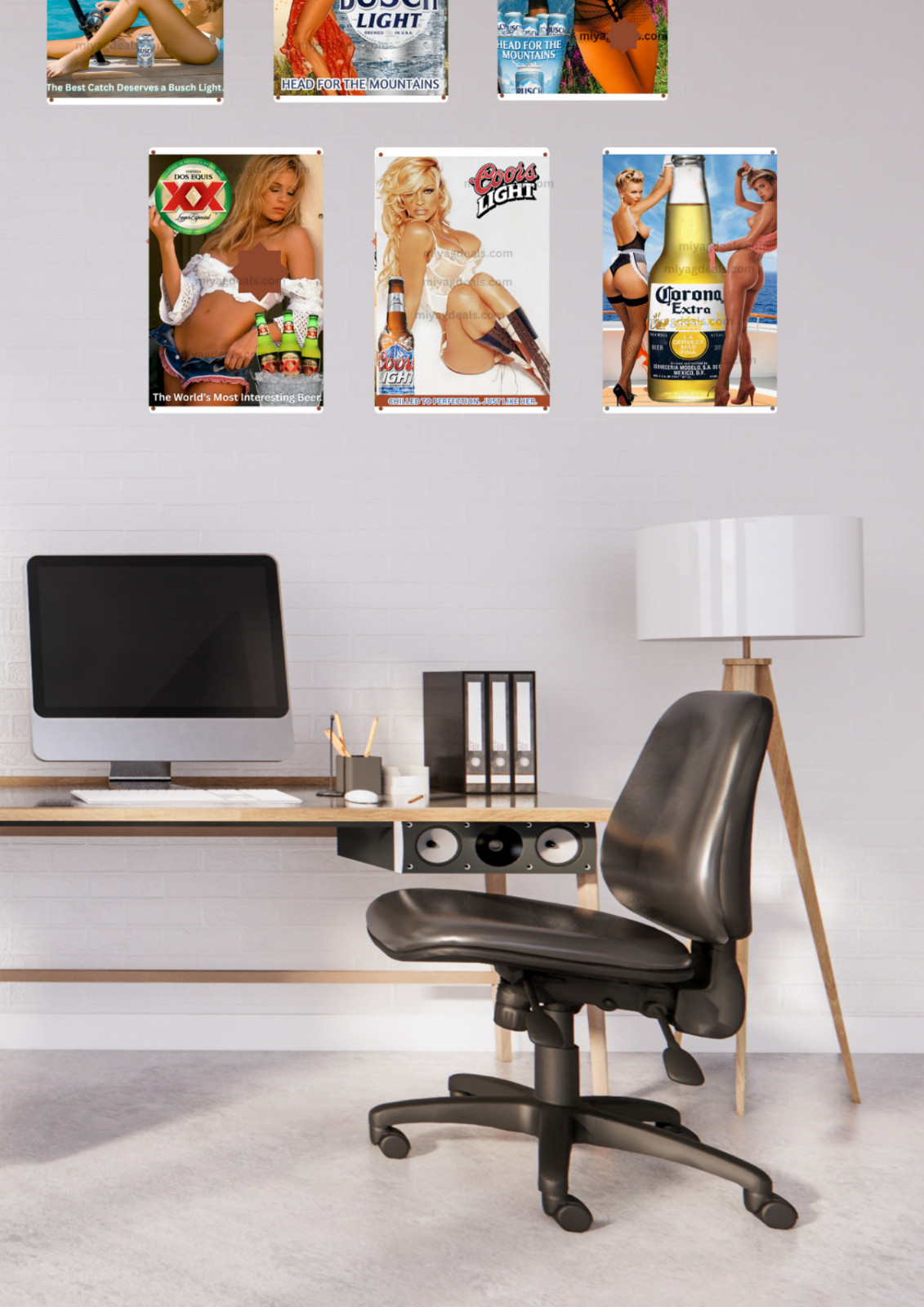 Miller Lite Beer Metal Sign –Samantha Fox Bar Pub Wall Decor Poster Sign Read De