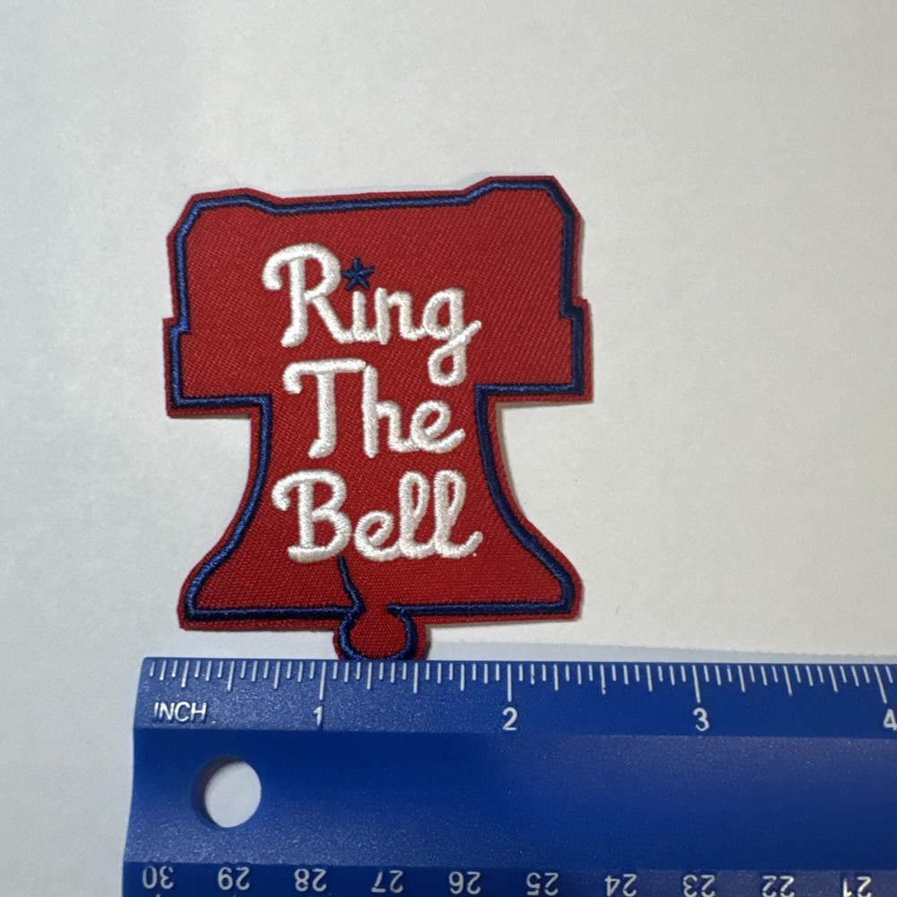 Ring The Bell Baseball Iron On Patch