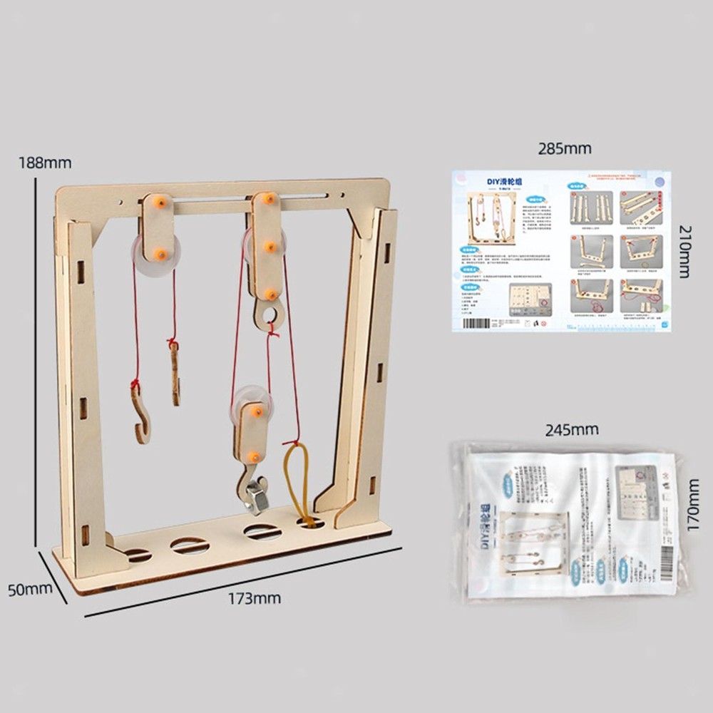 Fixed Movable Pulley Teaching Equipment Multifunction Easy to Install Practical