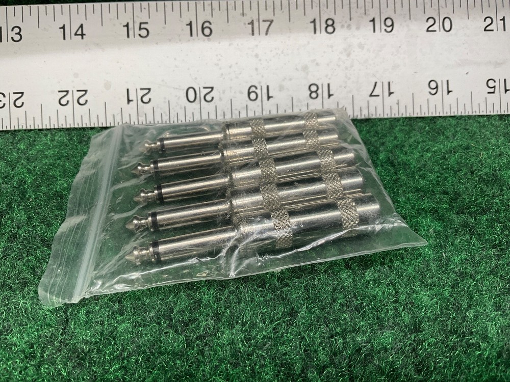 Audio 1/4" Plugs for Speaker Cables Patch Cables Snakes 5 Pack