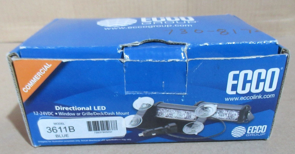 ECCO 3611B BLUE DIRECTIONAL LED GRILLE/DECK/DASH MOUNT LIGHT