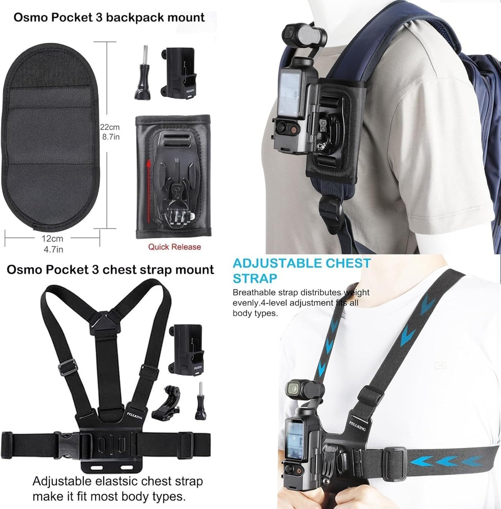 Comprehensive Accessories Kit for DJI Osmo Pocket 3 - Ultimate Creator Bundle=