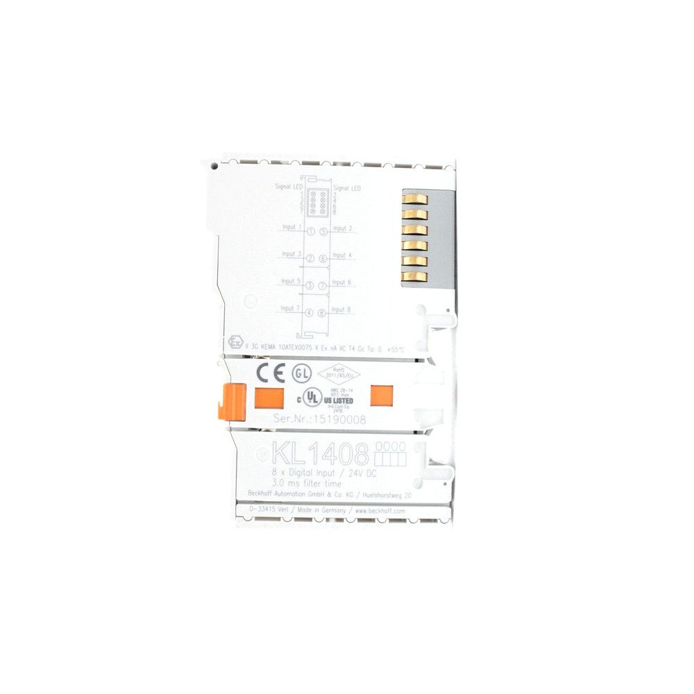 Beckhoff KL1408 Digital Input Module 8 Channel 24V DC New