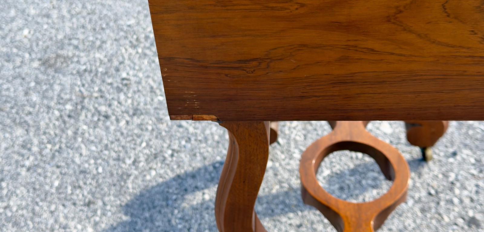 Antique Rosewood victorian sewing stand table work transitional 1870 classical