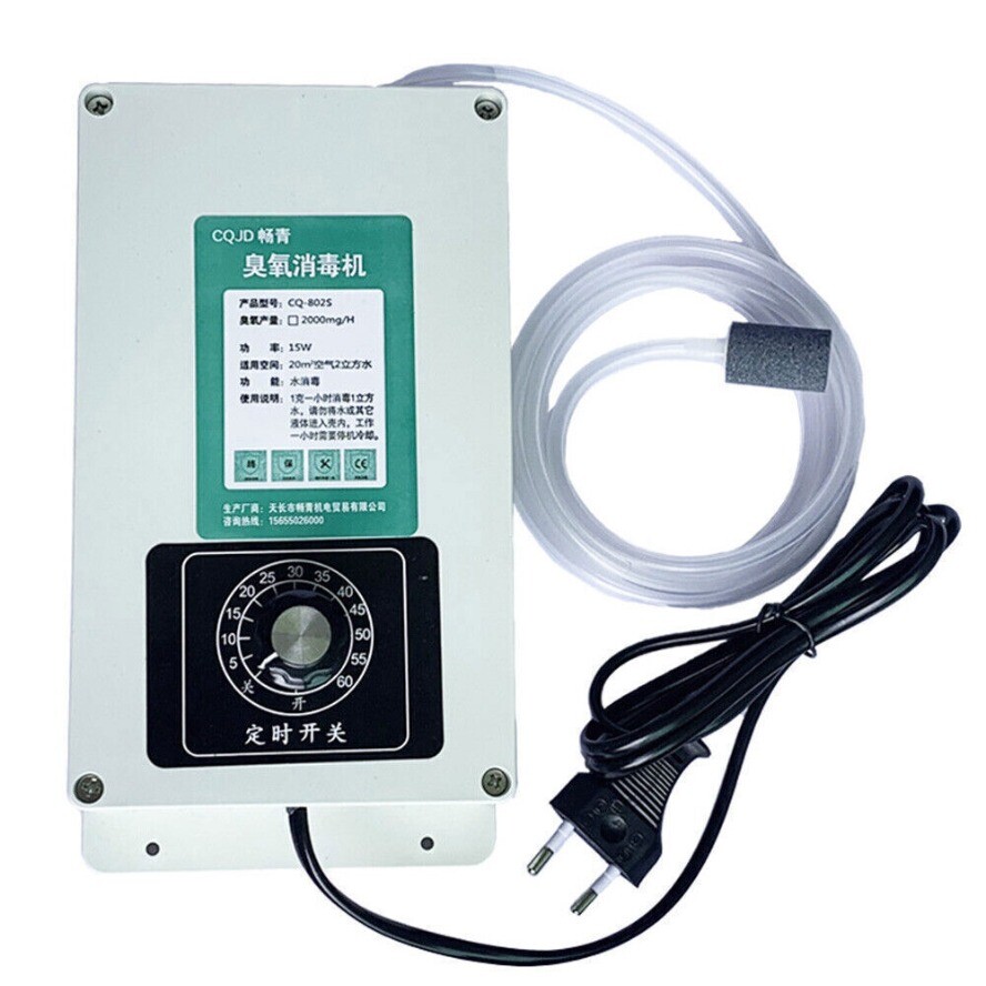 Portable Ozone Machine for Liquid Air Multipurpose Ozonator with Timer 110V