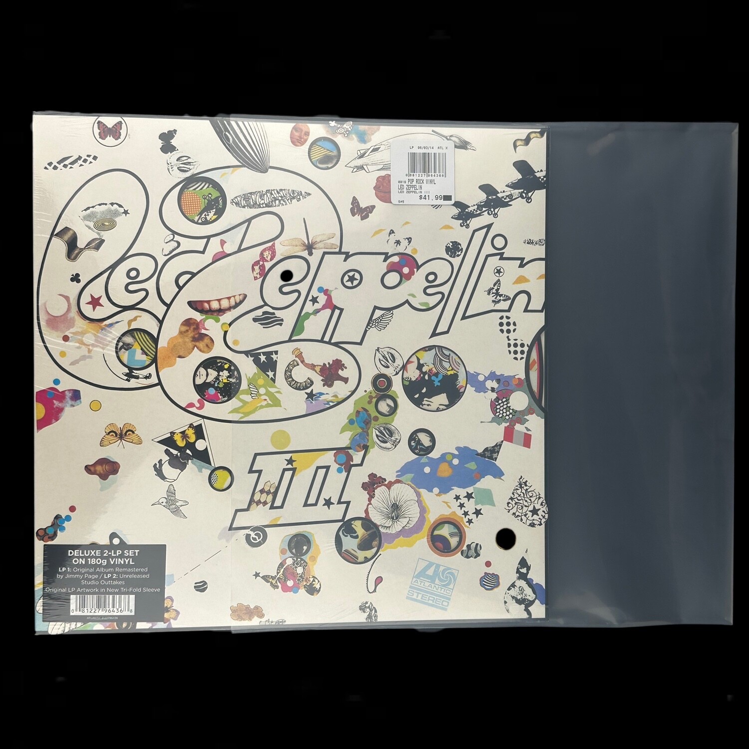 100 Clear Plastic LP Outer Sleeves 3 Mil HIGH QUALITY Vinyl Record Album Covers