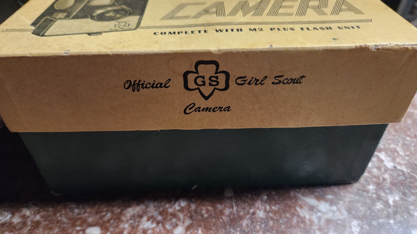 1950s Official Girl Scout Camera With M2 Plus Flash. Cat. No. 821 W/Box. RARE