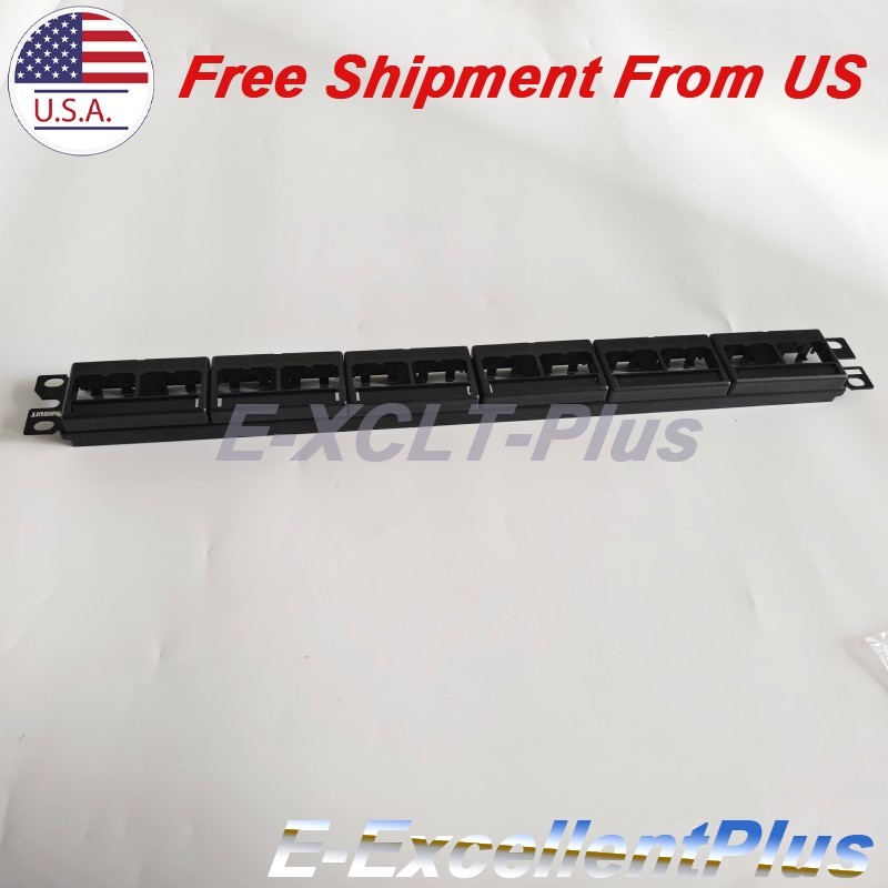 New For Panduit Mini-com CPP24WBLY Modular Patch Panel Suitable CAT6, 5E 24 port