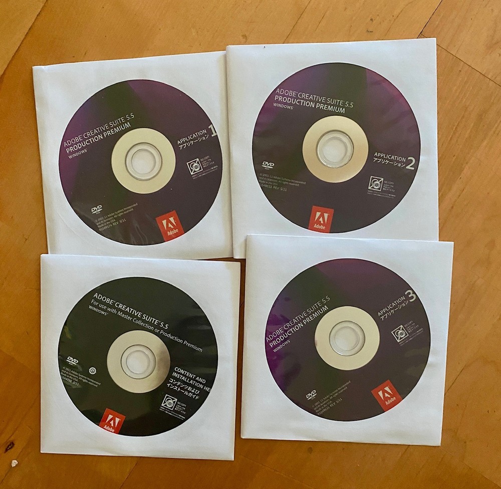 Adobe Creative Suite 5.5 Production Premium – Windows Full Version, DVDs+Serial