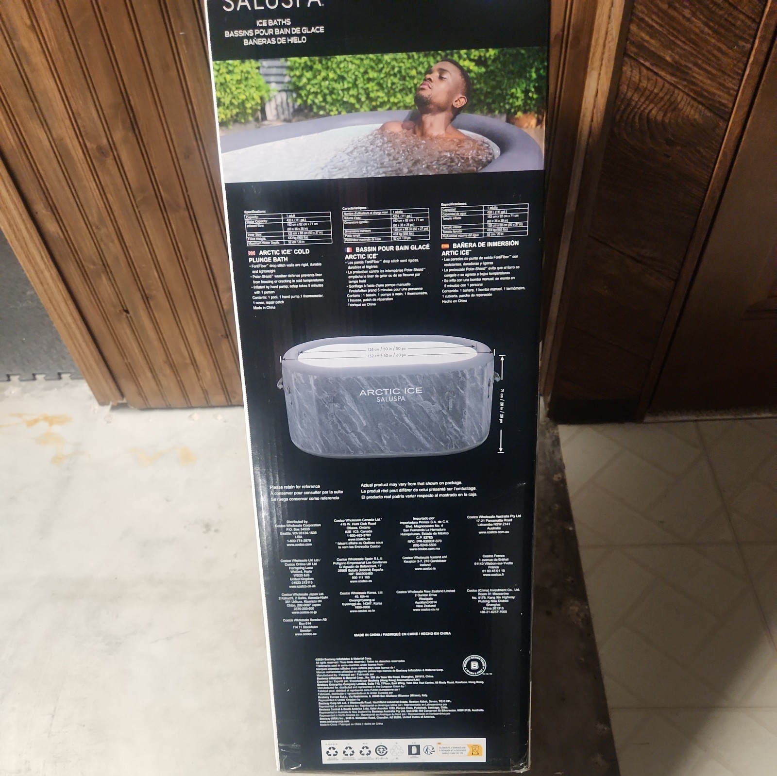 NEW SaluSpa Arctic Ice Saluspa Cold Plunge Ice Bath, 60in. x 36 in. x 28 in.