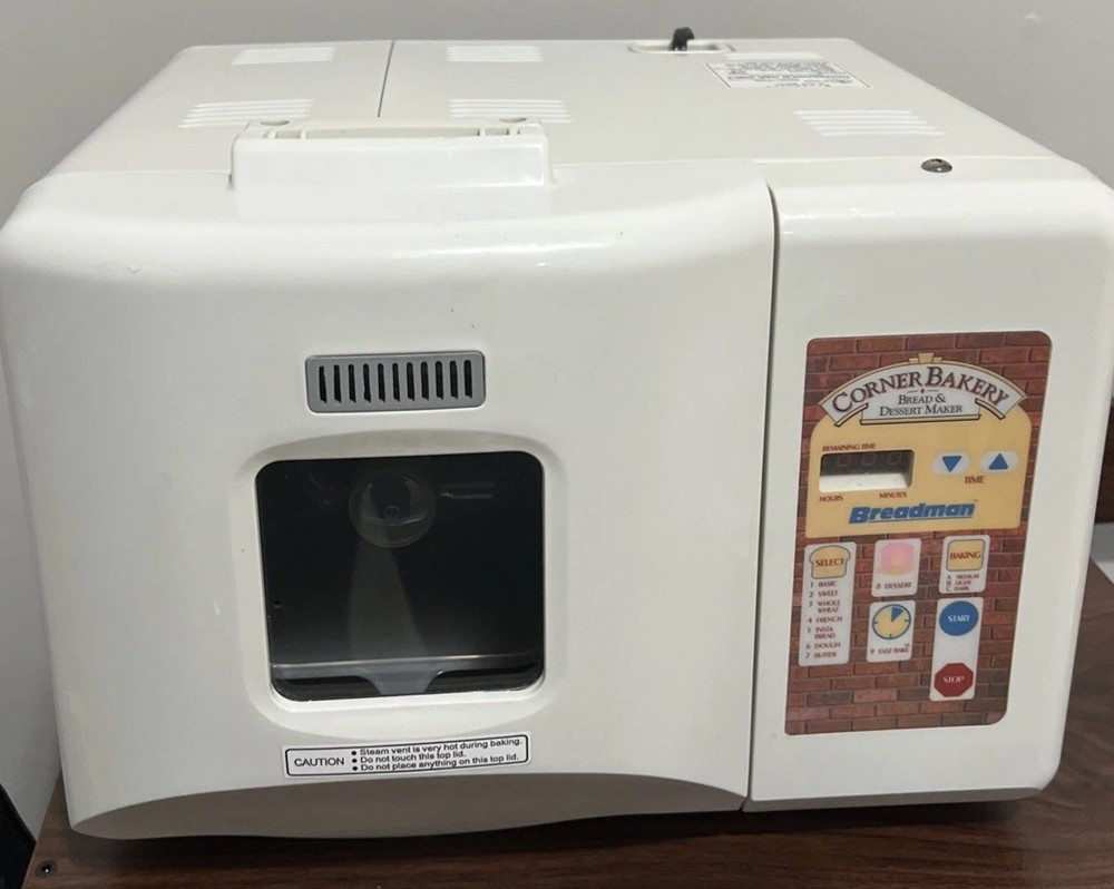 Tested Breadman TR888 Corner Bakery 2lb Programmable Bread + Dessert Maker