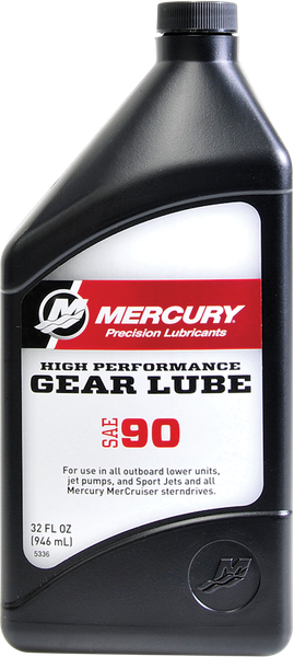 Mercury Marine Quicksilver High Performance Gear Oil SAE 90 Quart 92-858064K01