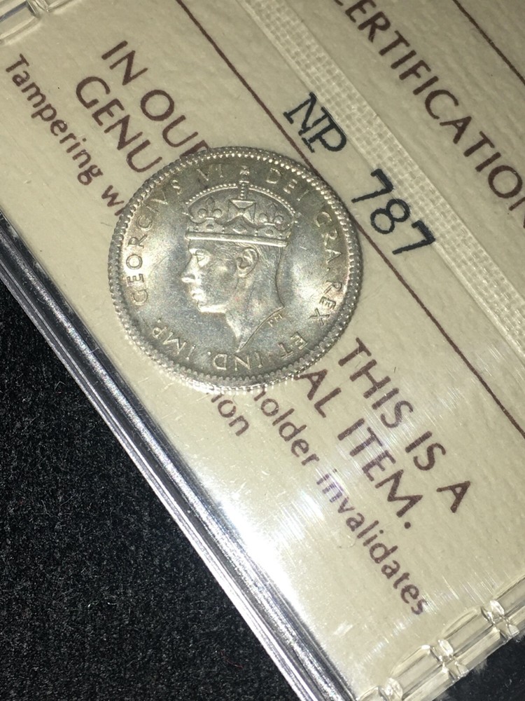 1940C ICCS Graded, Newfoundland Five Cent, **MS-64**