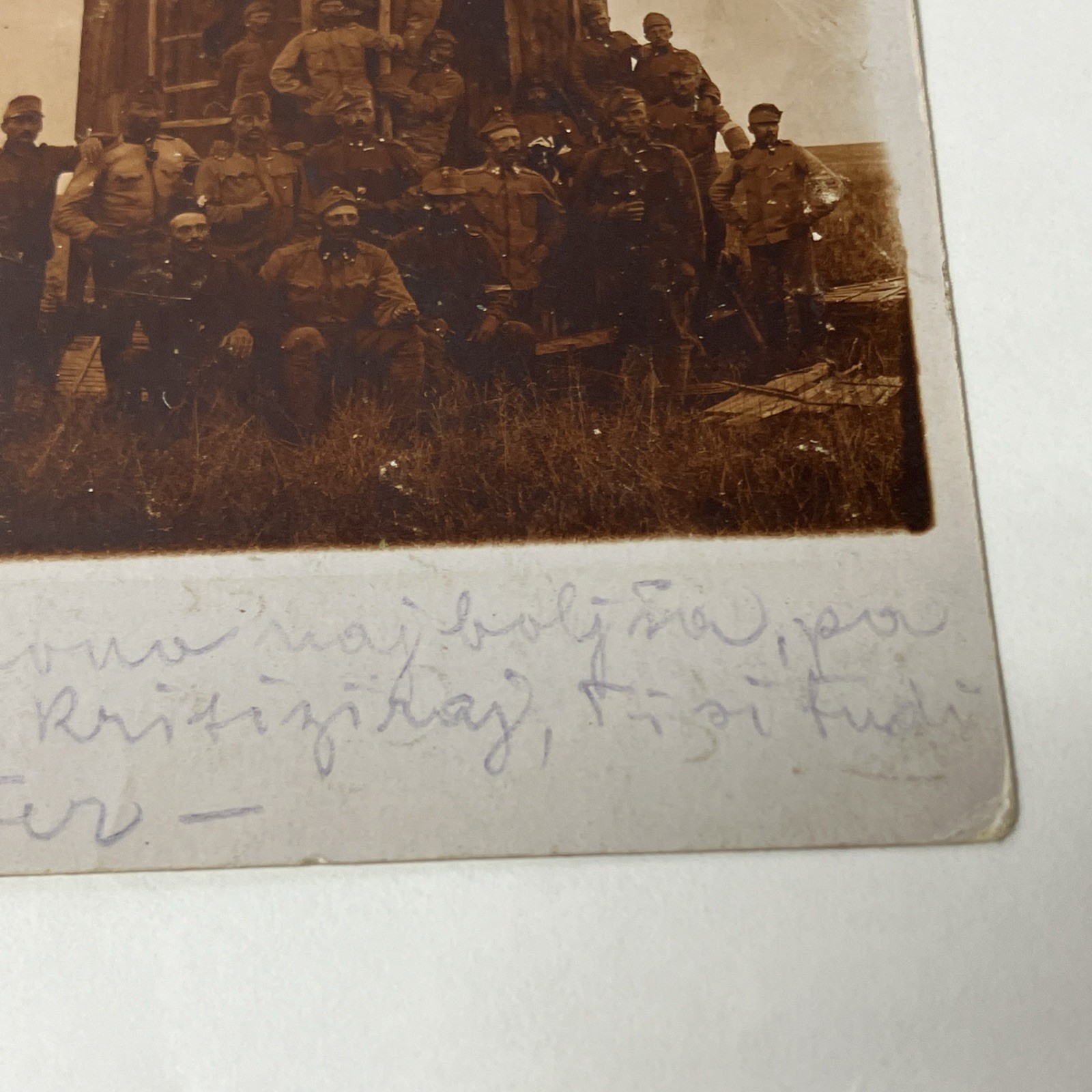 World War I WWI RPPC Photo Postcard Military Soldiers Windmill